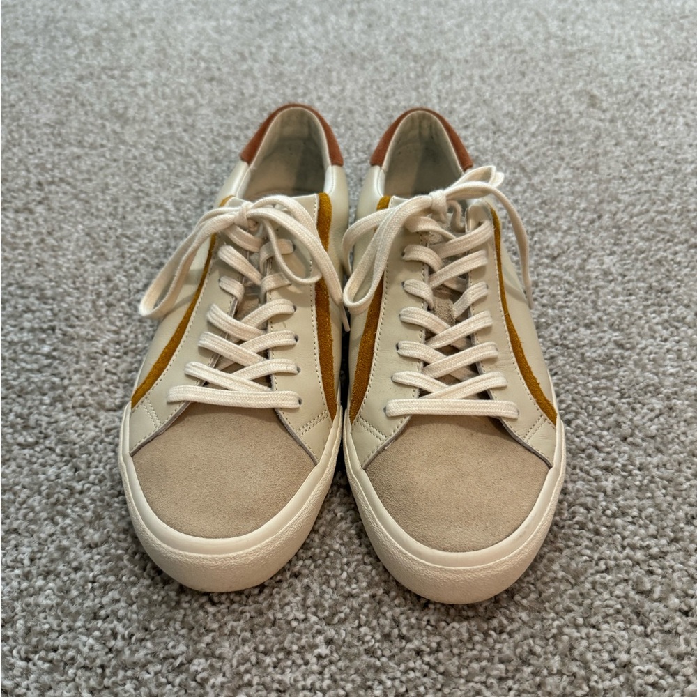 Madewell Sidewalk Low-Top Sneakers in Colorblock Leather and Suede